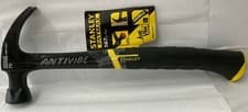 Image of Stanley FatMax Antivibe Claw Hammer 20oz 1-Piece All Steel Rip AVX Curved 51277