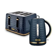 Image of Tower Empire Kitchen Set, 1.7L Rapid Boil Kettle and 4 Slice Toaster EEJB325