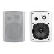 Image of 5.25" 130mm 320 W Weatherproof Outdoor Patio Garden Speakers 8 Ohm in White Pair