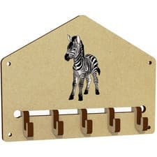 Image of 'Zebra Foal' Wall Mounted Key Hooks / Holder (WH00093102)