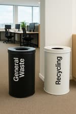 Image of EcoChangeBin 60L Steel Waste Bin – Fire Safe, Eco-Friendly Waste Solution