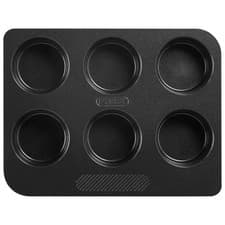 Image of Pyrex Magic 12 Cup Muffin Tray Non Stick Carbon Steel Baking Pan Dishwasher Safe