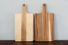 Image of Handmade solid wood Acacia Chopping Board thick heavy duty Brown Kitchen cutting