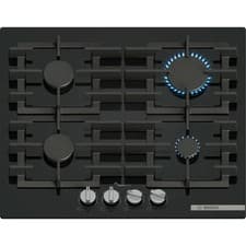 Image of Bosch PPP6A6I40 Series 6 Gas On Glass Hob Built In 60cm Black NEW