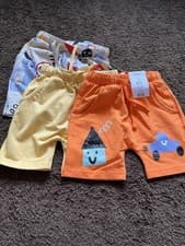 Image of BNWT George Boys Age 3-4 Years Triple Pack Of Pull On Shorts