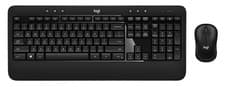 Image of Logitech Advanced Combo Wireless Keyboard and Mouse, Black ''US LAYOUT''