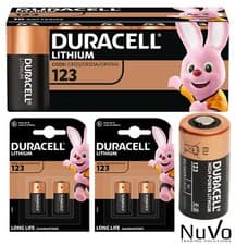 Image of Duracell CR123 CR123A 123 3V Lithium Power Photo Battery Long Life Long Expiry