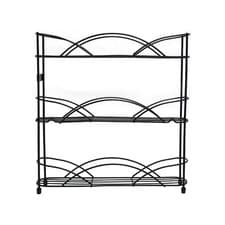 Image of 3 Tier Free Standing Spice & Herb Rack Jar Holder Organiser Storage Buckingham