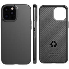 Image of Tech21 (iPhone 12 Pro Max) Case Recovrd Slim Shockproof Flexible Cover - Black
