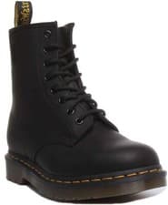 Image of Dr Martens 1460 Greasy 8 Eyelet Lace Up Women Core In Black Size UK 3 - 11