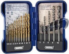 Image of Draper 18551 17 Piece Combined Hss And Masonry Drill Bit Set