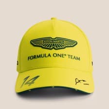 Image of Aston Martin F1 NEW Special Edition Barcelona Hat Yellow - One Size Fits Most