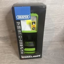 Image of Draper 90033 COB LED Rechargeable Work Light, 10W, 1,000 Lumens - Green