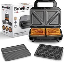 Image of Duraceramic Waffle Maker| Non-Stick, Removable Plates, for home, offices outside