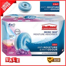 Image of Unibond AERO 360� Moisture Absorber Lavender Neutral Garden Refill Tab 2/4x 450g