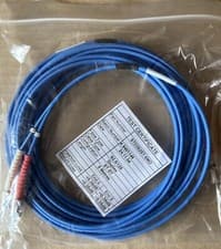 Image of 5 Metre ST-ST 62.5/125 OM1 Duplex Fibre Optic Patch Cable - BLUE