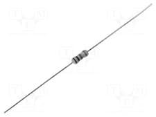 Image of Resistor: carbon film 1Ω Ø0.46x28mm 0.25W THT ±5% Ø2.5x6.8mm