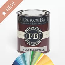 Image of BRAND NEW 750ML FARROW AND BALL FLAT EGGSHELL INTERIOR PAINT - CURRENT COLOURS