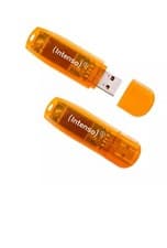 Image of Intenso Rainbow Line 2x 64GB USB 2.0 Flash Drive Twin Pack Orange 64 GB - 2er Pa