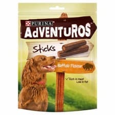Image of Adventuros Dog Treats Buffalo Flavour Sticks 120g