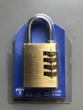 Image of Faithfull Brass Combination Padlock 38Mm FAIPLB38COM
