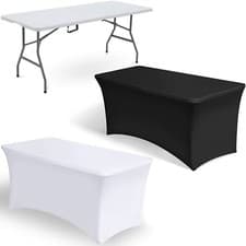Image of 6ft Folding Table Trestle Camping Party Picnic BBQ Stall Garden Indoor Outdoor