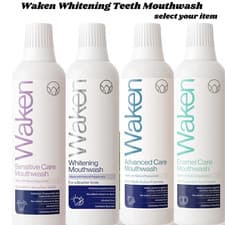 Image of Waken Whitening Teeth Mouthwash Natural Care Peppermint Alcohol Free Vegan Safe