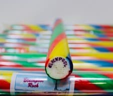 Image of Blackpool Rock 10 Sticks – Fruit Flavour Seaside Rock Candy Handmade UK