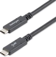 Image of StarTech.com USB C to USB C Cable - 6 ft / 1.8m - 5A PD - USB-IF Certified - M/M