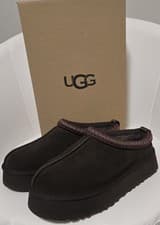 Image of UGG Women’s Tazz II Platform Dusted Cocoa Braid Slipper, US 9/EU 40, New in Box