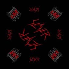 Image of SLAYER - OFFICIAL LOGO BANDANA - WEHRMACHT / BLACK EAGLE / REPENTLESS