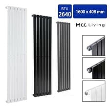 Image of Radiator Vertical Designer Flat Panel Central Heating Radiator 1600mm Height UK