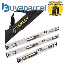 Image of Stanley Fatmax Pro Box Beam Pro Spirit Level Set 600mm, 1200mm and 1800mm + Bag