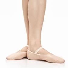 Image of Pink Ballet Shoes Child and Adult Sizes. Full leather Sole shoe Dance Ballet