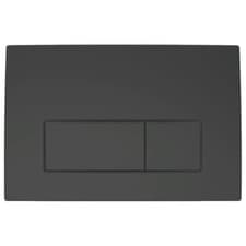 Image of Geberit Flush Plate Delta50 Square For Dual Flush Matt Black Plated 115.119.14.1