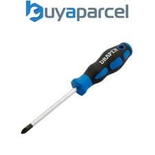 Image of Draper 48928 Soft Grip PZ TYPE Screwdriver, No.2 x 100mm