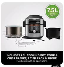 Image of Ninja Foodi MAX 15-in-1 SmartLid Multi-Cooker with Smart Cook System 7.5L