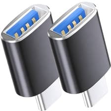 Image of 2x pluXUniversal MacBook Thunderbolt 3 USB-C to USB 3.0 SuperSpeed OTG Adapter