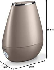 Image of Beurer LB37 | Quiet Ultrasonic Humidifier 20W Toffee Micro Misting, Night Mode