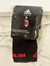Image of Mens Adidas AC Milan Football Socks 3rd 2012/2013 Size 8.5-10 Third Home Away