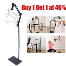 Image of Universal 360-degree Adjustable Floor Stand Holder For Tablet/iPad/Phone 4~11"
