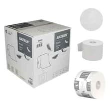 Image of Katrin Plus System Toilet Paper 800 White Pack of 36 Rolls (66940)
