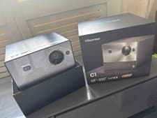 Image of Hisense C1TUK Projector 65-300" Triple Laser Smart silver brand new in box