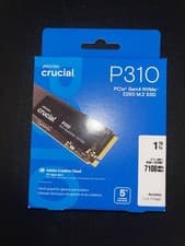 Image of Crucial (CT1000P310SSD8) P310 1TB PCIe Gen4 NVMe 2280 M.2 SSD, W6GB/s, R7.1GB/s
