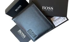 Image of New Hugo Boss Men's Slim Genuine Leather Wallet for Credit Card, Notes & Coins