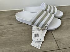 Image of Adidas Men's Women's Adilette Aqua Slides Shower Beach Sliders Pool Sandals UK 9