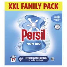 Image of Persil Non Bio XXL Washing Powder: Gentle, Stain Removal, 77 Washes, 3.85 kg