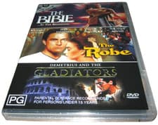 Image of The Bible + The Robe + Demetrius and the Gladiators - New Sealed DVD - Region 4