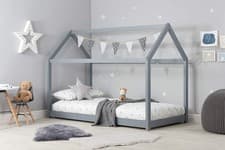 Image of Birlea, House Kids Bed, Grey, Pine, 90cm