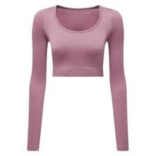 Image of TriDri Womens/Ladies Ribbed Seamless 3D Crop Top RW8396